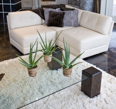 glass coffee table rectangle