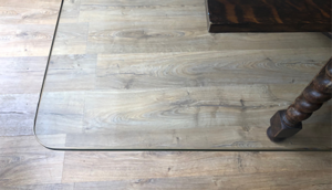 12mm clear toughened table top glass
